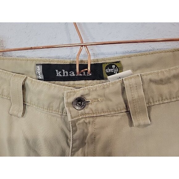 Vintage Levi’s Silvertab Khaki Shorts Men’s Sz 38 Waist 9” Inseam Y2K '98 Preppy - Picture 3 of 7